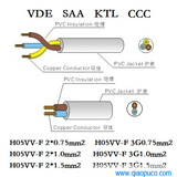 VDE认证电线,H05VV-F|H05VV-F 3G0.75mm2|3*0.75mm2|3G1.0mm2|3G1.5mm2|H05VV-F 3G1.5mm2