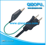 乔普QP5日本PSE认证两极带接地电源线插头